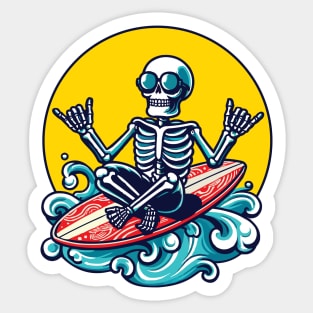 Shaka Brah: Surfing (No type) Sticker